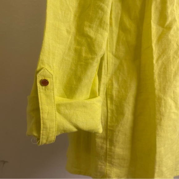 ELLEN TRACY LINEN TUNIC SIZE SMALL - Picture 6 of 10